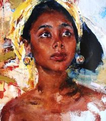 dona negra pintura 00000000