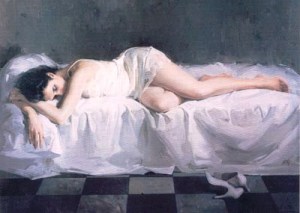 revello. Noia dormint. pintura000