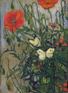 roselles i papallones pintura van gogh