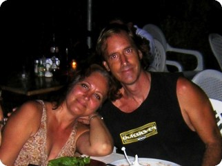 Carme i Brian al restaurant Lucy