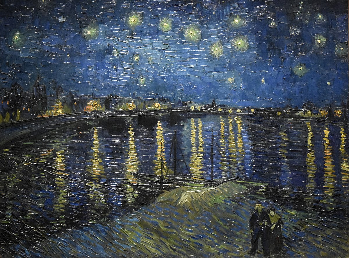 nit estelada sobre el roine van gogh