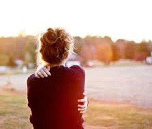 pintura dona noia sola solitud