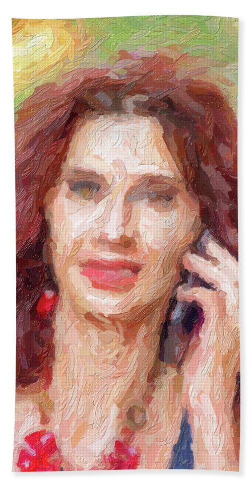 dona noia que parla per telèfon